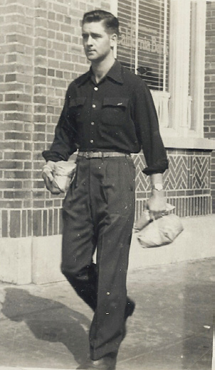 James Baxter as a young man