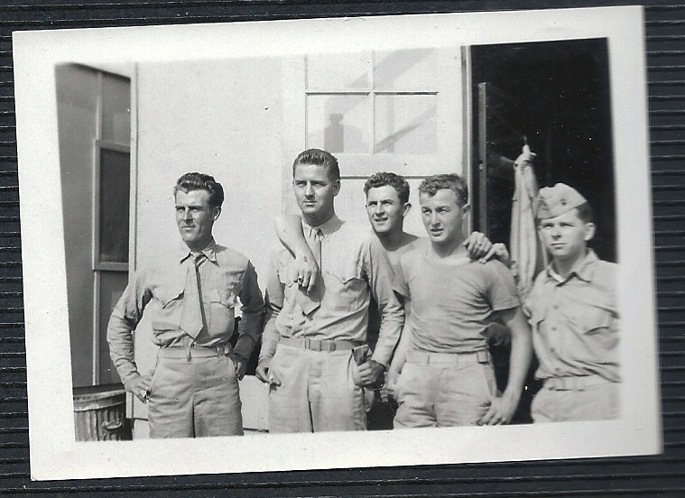 James Baxter with fellow Marines